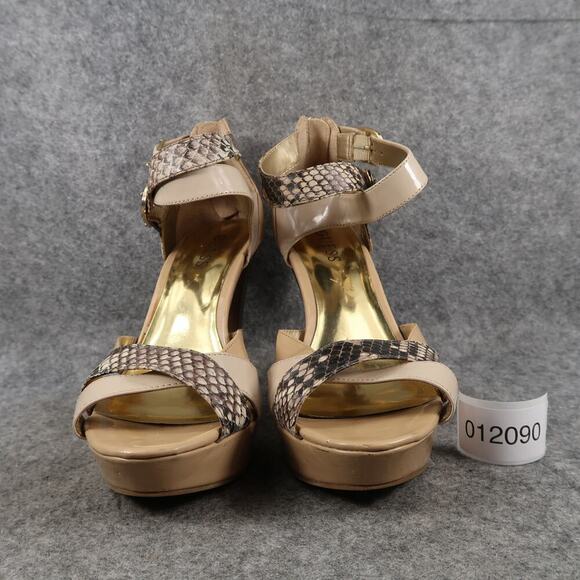 Guess Shoes Womens 8 Platform Heels Sandals Pumps Stiletto Fashion Buckle Strap - Picture 2 of 14